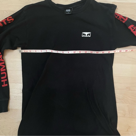 Obey Black Long Sleeve Small T-Shirt - Human Rights - Picture 2 of 9